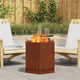 Vidaxl rauchfreie Feuerschale braun 48 x 48 x 51 cm Cortenstahl