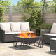 Vidaxl Feuerkorb schwarz 80 x 80 x 40 cm Stahl