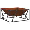 Vidaxl Feuerkorb braun 80 x 80 x 40 cm Cortenstahl