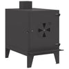 VidaXL Campingkocher schwarz 35 x 50 x 60 cm kaltgewalzter Stahl