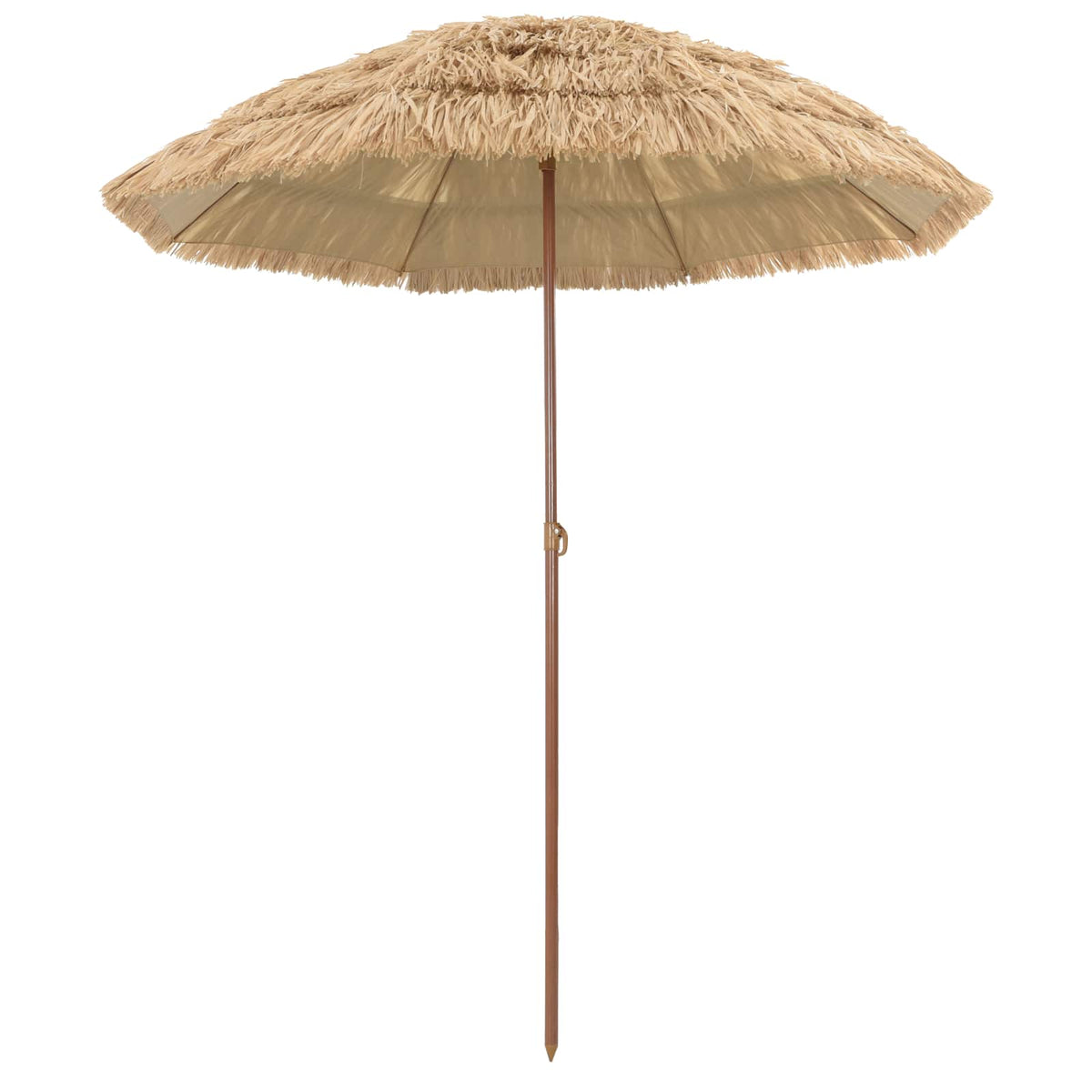 Vidaxx Strandschirm Natur 255 x 255 x 255 cm Polyester und Stahl