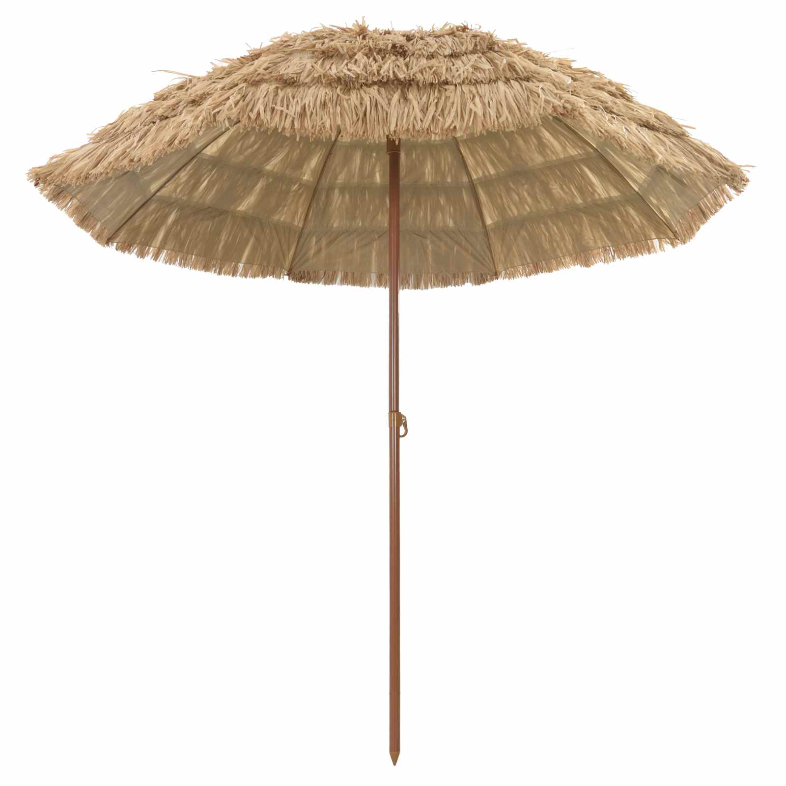 Vidaxx Strandschirm Natur 255 x 255 x 255 cm Polyester und Stahl
