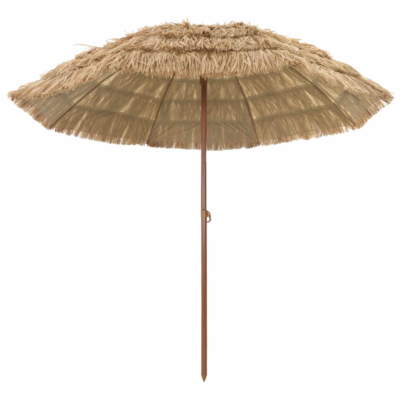 Vidaxx Strandschirm Natur 255 x 255 x 255 cm Polyester und Stahl