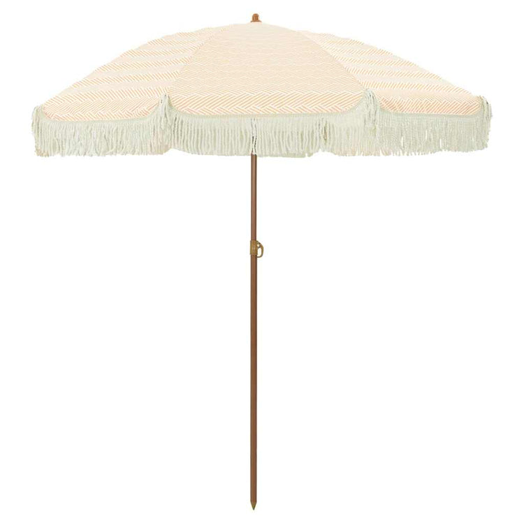 VidaXL Strandsonnenschirm Gelb und Weiß 160 x 160 x 196 cm Polyester und Stahl