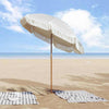 Vidaxl Strandschirm grau und weiß 160 x 160 x 196 cm