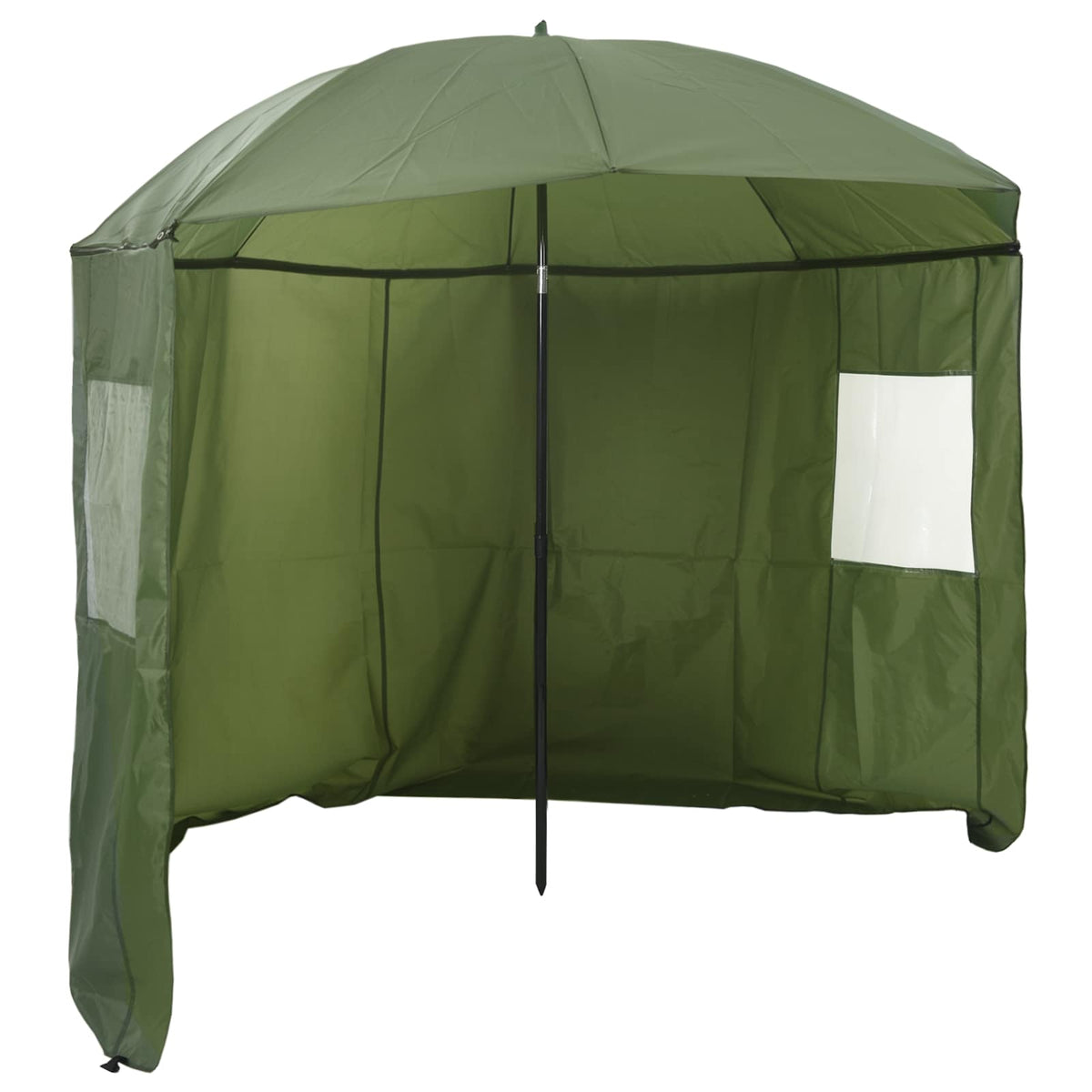 VidaXL Fischschirm Armeegelb 240 x 210 cm Oxford-Polyester