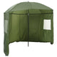VidaXL Fischschirm Armeegelb 240 x 210 cm Oxford-Polyester