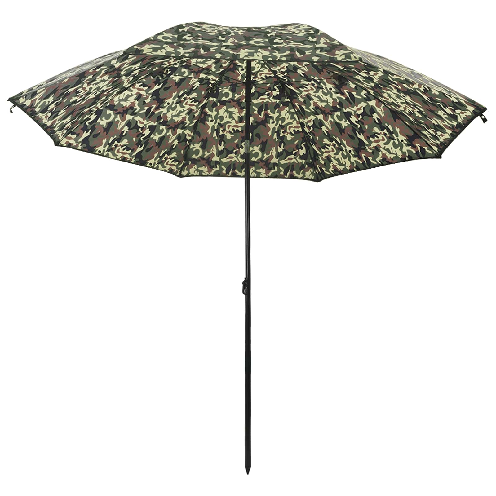 VidaXL Fischschirm Tarnung 220 x 193 cm Oxford-Polyester