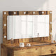 Vidaxx Schminkspiegel rechteckig Altholz 100 x 55 x 18 cm