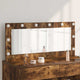 Vidaxx Schminkspiegel rechteckig Räuchereiche 100 x 45 x 18 cm