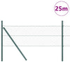 Vidaxl Zaunpfahl grün 25 x 0,4 m (36 mm Maschenweite) Stahl und PVC