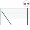 Vidaxl Zaunpfahl grün 25 x 0,6 m (13 mm Maschenweite) Stahl und PVC