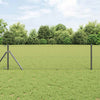 Vidaxl Zaunpfosten grau 10 x 0,6 m (36 mm Maschenweite) Stahl und PVC