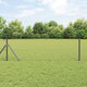 Vidaxl Zaunpfosten grau 10 x 0,6 m (50 mm Maschenweite) Stahl und PVC