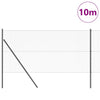 Vidaxl Zaunpfosten grau 10 x 1 m (13 mm Maschenweite) Stahl und PVC