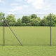 Vidaxl Zaunpfosten grau 10 x 1,6 m (13 mm Maschenweite) Stahl und PVC