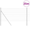 Vidaxl Zaunpfahl Silber 25 x 1,4 m (36 mm Maschenweite) Stahl