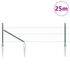 Vidaxl Zaunpfahl grün 25 x 0,4 m (25 mm Maschenweite) Stahl und PVC