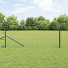 Vidaxl Zaunpfahl grün 25 x 0,4 m (50 mm Maschenweite) Stahl und PVC