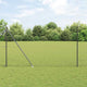 Vidaxl Zaunpfosten grau 10 x 1,5 m (36 mm Maschenweite) Stahl und PVC