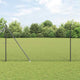 Vidaxl Zaunpfosten grau 10 x 1,6 m (13 mm Maschenweite) Stahl und PVC