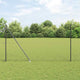 Vidaxl Zaunpfosten grau 10 x 1,6 m (25 mm Maschenweite) Stahl und PVC