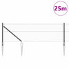 Vidaxl Zaunpfosten grau 25 x 0,6 m (36 mm Maschenweite) Stahl und PVC