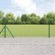 Vidaxl Zaunpfahl grün 10 x 0,4 m (25 mm Maschenweite) Stahl und PVC