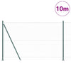 Vidaxl Zaunpfahl grün 10 x 1,4 m (50 mm Maschenweite) Stahl und PVC