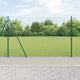 Vidaxl Zaunpfahl grün 10 x 1,5 m (13 mm Maschenweite) Stahl und PVC