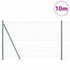Vidaxl Zaunpfahl grün 10 x 1,5 m (36 mm Maschenweite) Stahl und PVC