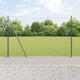 Vidaxl Zaunpfosten grau 25 x 1,4 m (50 mm Maschenweite) Stahl und PVC