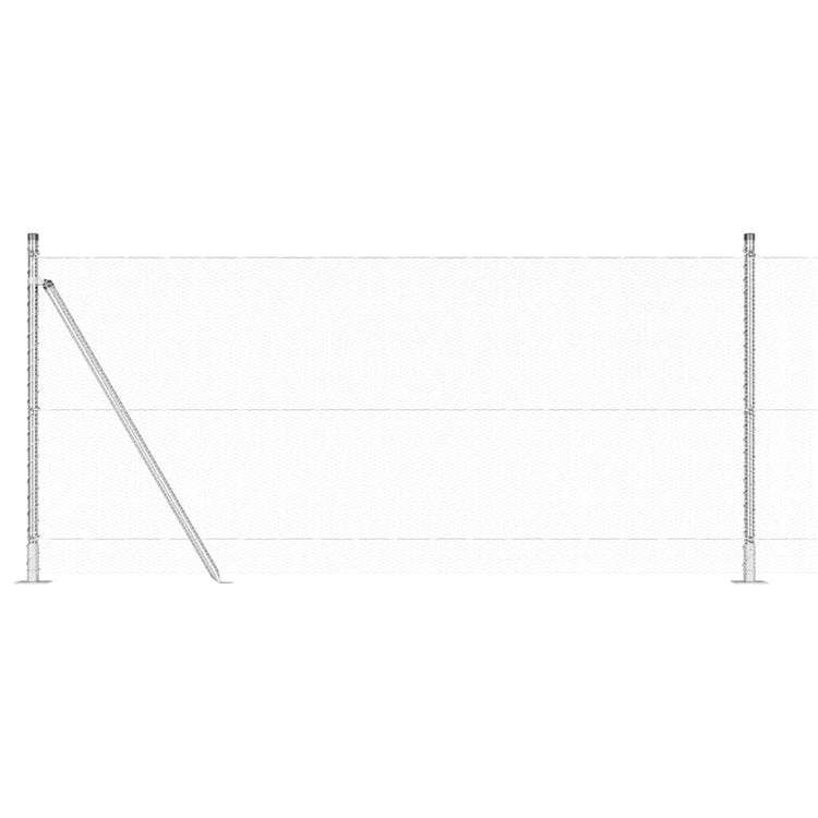 Vidaxl Zaunpfahl Silber 10 x 1 m (13 mm Maschenweite) Stahl