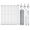 Vidaxl Zaunpfahl Silber 25 x 0,6 m (13 mm Maschenweite) Stahl