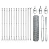 Vidaxl Zaunpfahl Silber 25 x 0,6 m (50 mm Maschenweite) Stahl