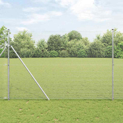 Vidaxl Zaunpfahl Silber 10 x 1,5 m (19 x 19 mm Maschenweite) Stahl