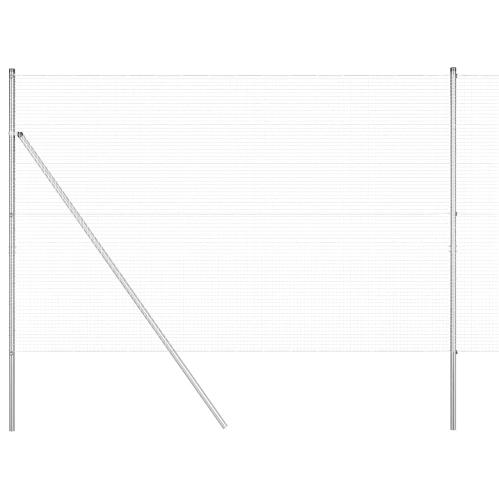 Vidaxl Zaunpfahl Silber 10 x 1,5 m (19 x 19 mm Maschenweite) Stahl