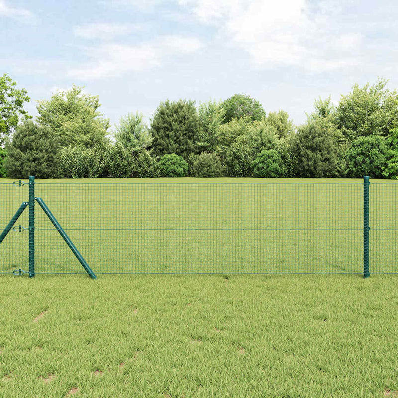 Vidaxl Zaunpfahl grün 10 x 0,5 m (19 x 19 mm Maschenweite) Stahl