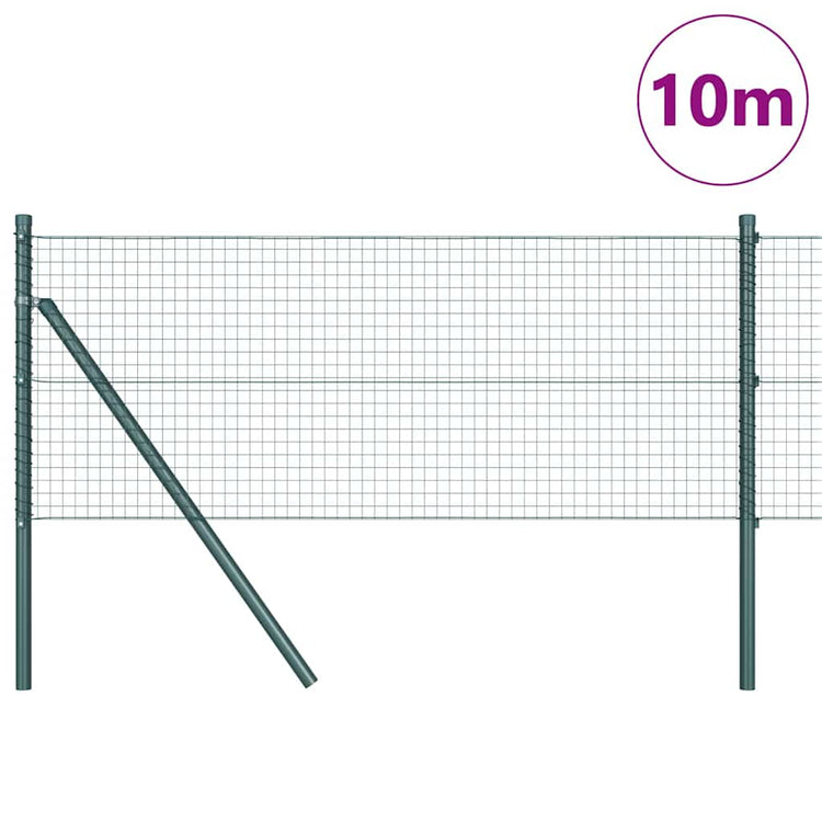 Vidaxl Zaunpfahl grün 10 x 0,8 m (25 x 25 mm Maschenweite)