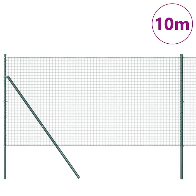 Vidaxl Zaunpfahl grün 10 x 1,4 m (19 x 19 mm Maschenweite)