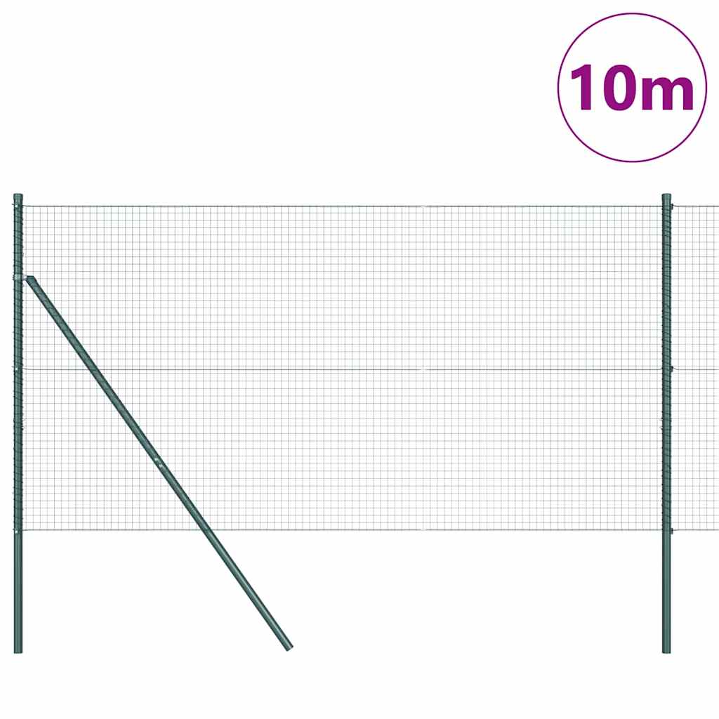 Vidaxl Zaunpfahl grün 10 x 1,4 m (25 x 25 mm Maschenweite)