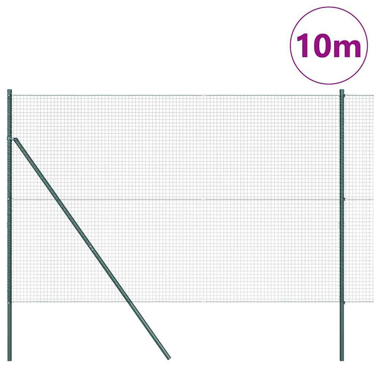 Vidaxl Zaunpfahl grün 10 x 1,6 m (25 x 25 mm Maschenweite)