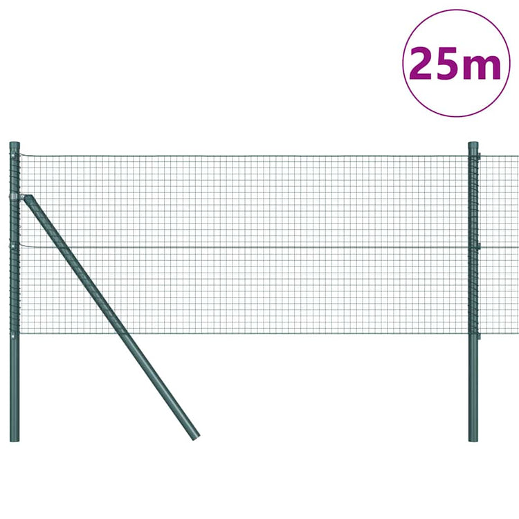 Vidaxl afrasteringspaal grün 25 x 0,4 m (19 x 19 mm Gaas)