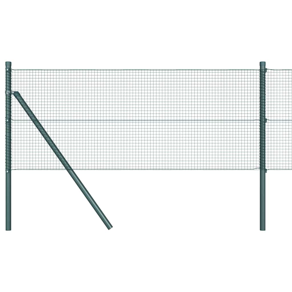 Vidaxl Zaunpfahl grün 25 x 0,8 m (16 x 16 mm Zaunnetz)