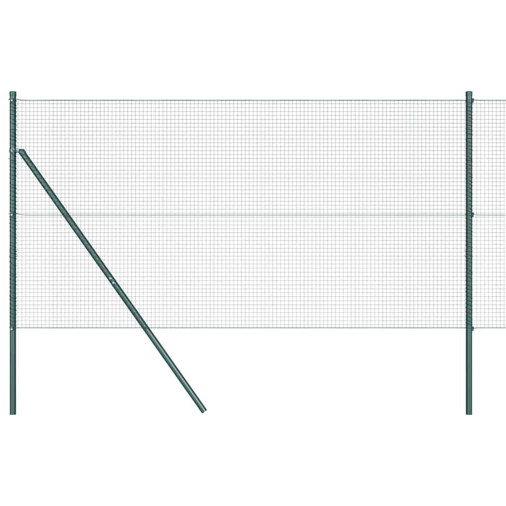 Vidaxl Zaunpfahl grün 25 x 1 m (19 x 19 mm Maschenweite) Stahl