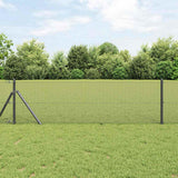 Vidaxl Zaunpfahl grau 10 x 0,5 m (12 x 12 mm Maschenweite) Stahl - afbeelding 1