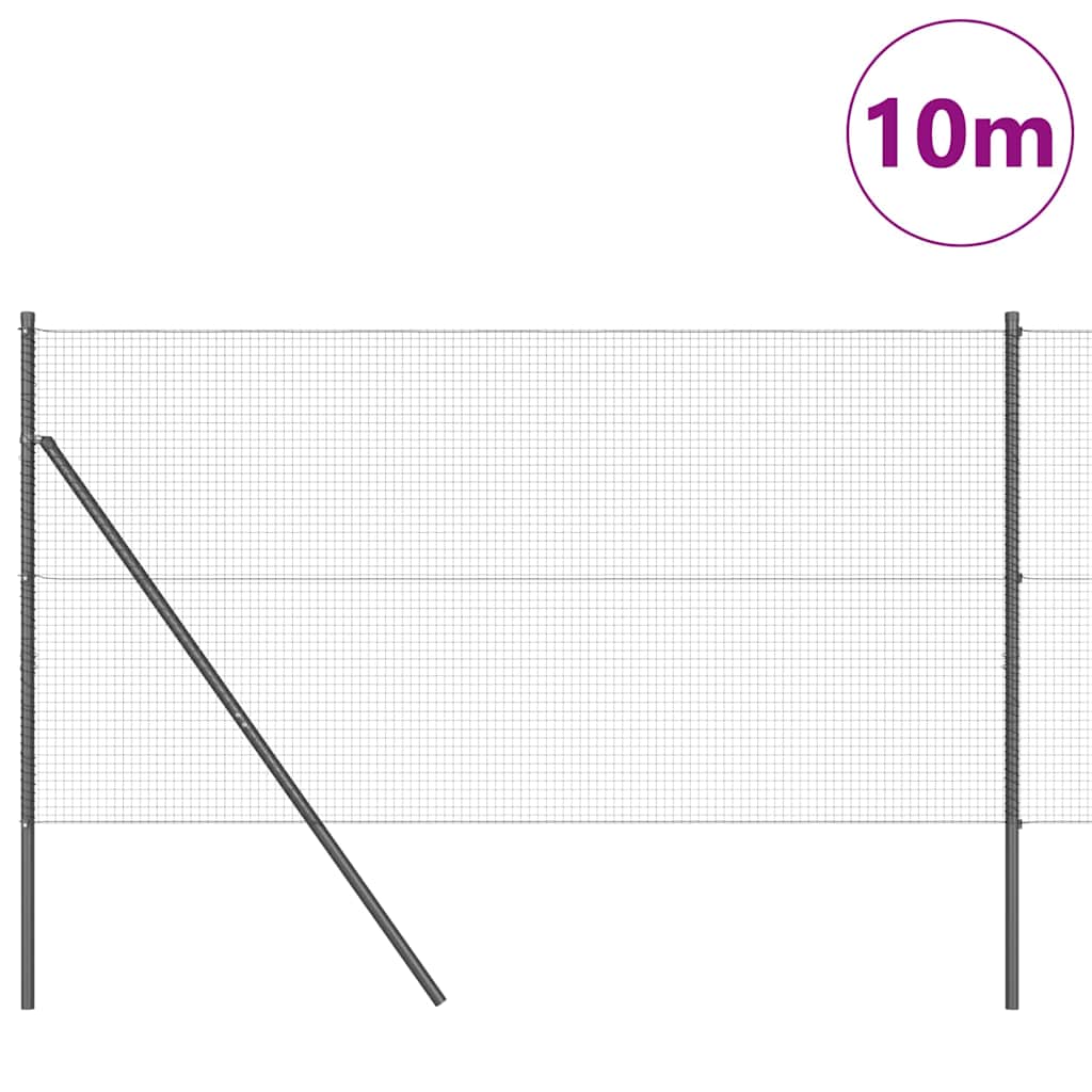 Vidaxl Zaunpfahl grau 10 x 1,2 m (19 x 19 mm Maschenweite)