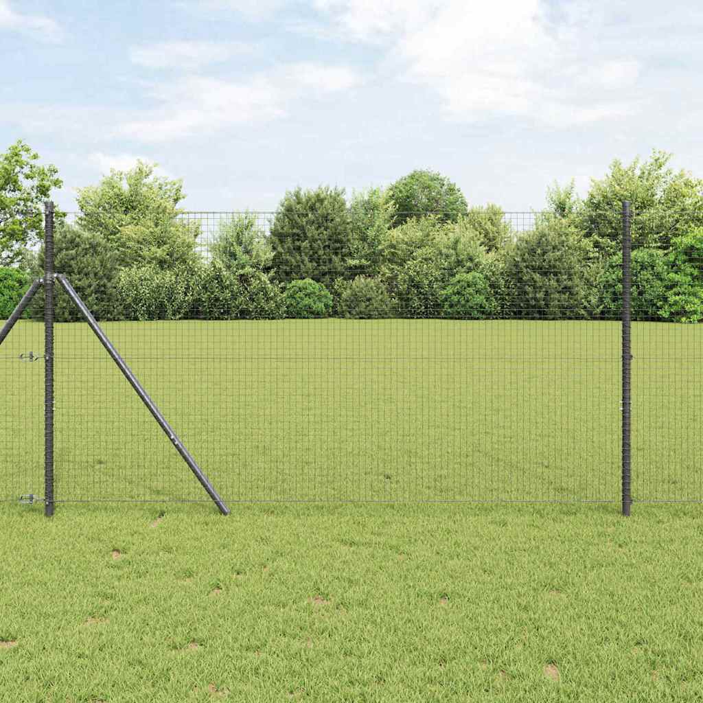 Vidaxl Zaunpfahl grau 10 x 1,4 m (25 x 25 mm Maschenweite)