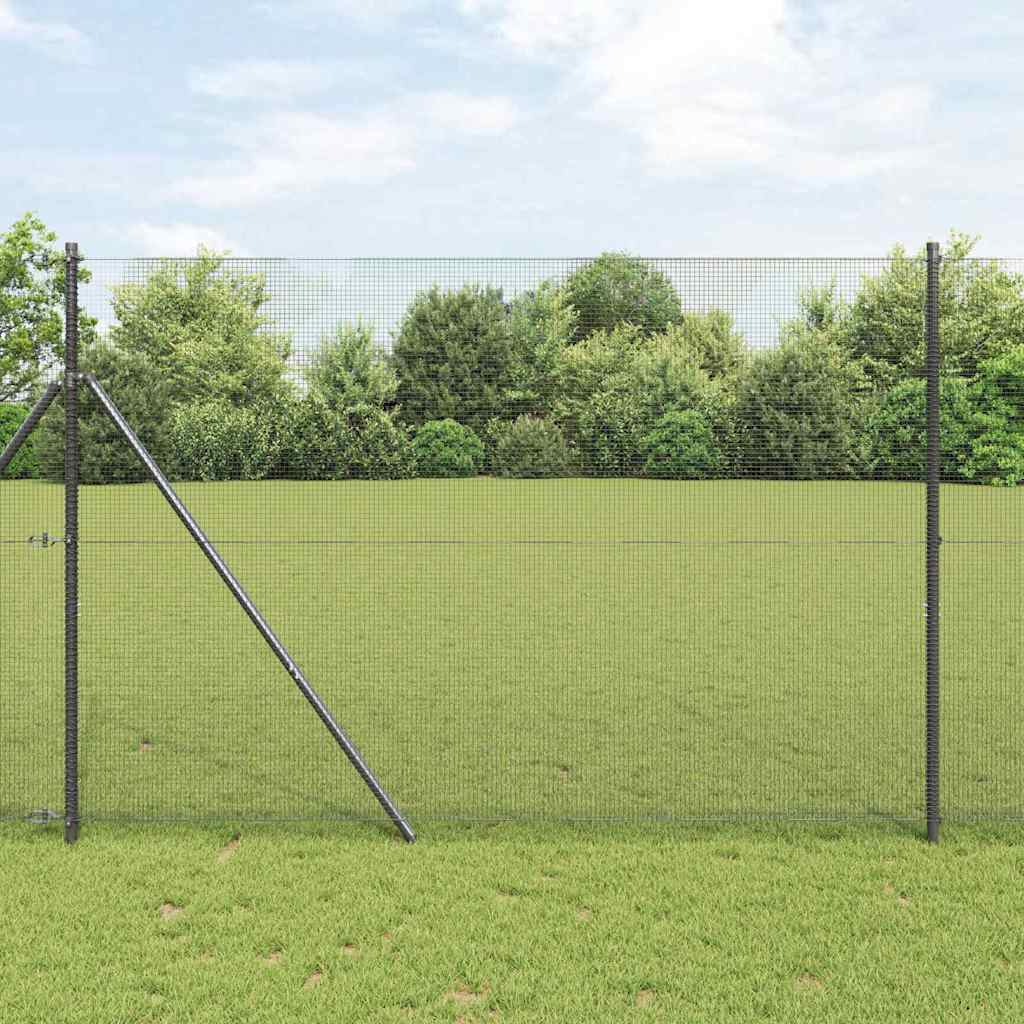 Vidaxl Zaunpfahl grau 10 x 1,6 m (12 x 12 mm Maschenweite)