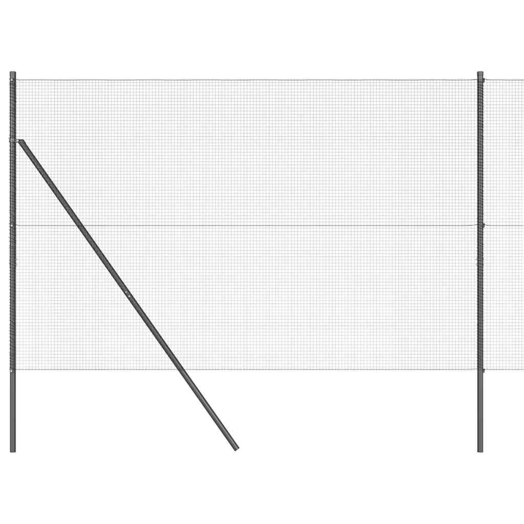 Vidaxl Zaunpfahl grau 10 x 1,6 m (16 x 16 mm Maschenweite)
